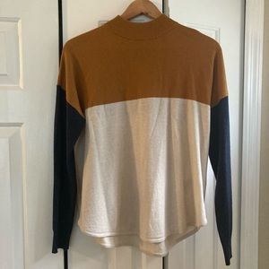 Madewell Colorblock Sweater Sz M NWT
